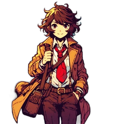 staff, jacket, animal, creature transparent PNG cut-out