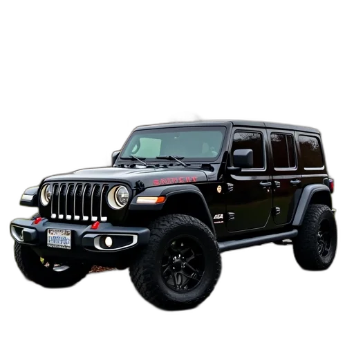 car, 3d render, photorealistic, jeep transparent PNG cut-out
