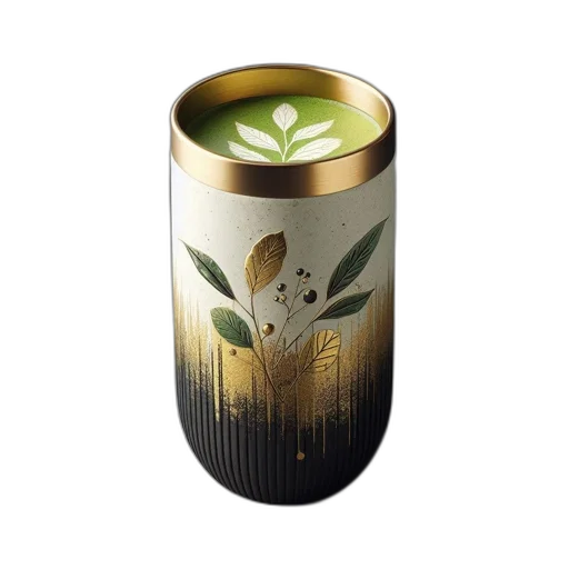 3d render, ornate, cup, features transparent PNG cut-out