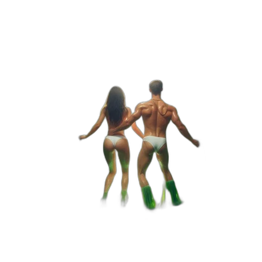 pixel art, 3d render, concept art, green transparent PNG cut-out