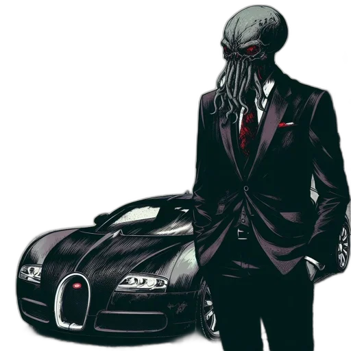 car, mask, jacket, robot transparent PNG cut-out