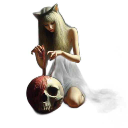 mask, dress, fantasy art, concept art transparent PNG cut-out