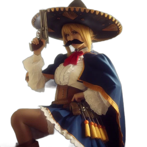 staff, hat, weapon, mask transparent PNG cut-out