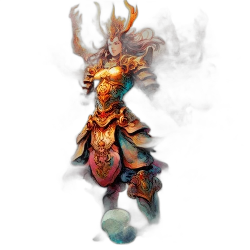 staff, mask, dragon, crown transparent PNG cut-out