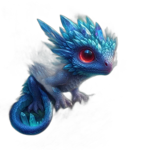 dragon, creature, animal, staff transparent PNG cut-out