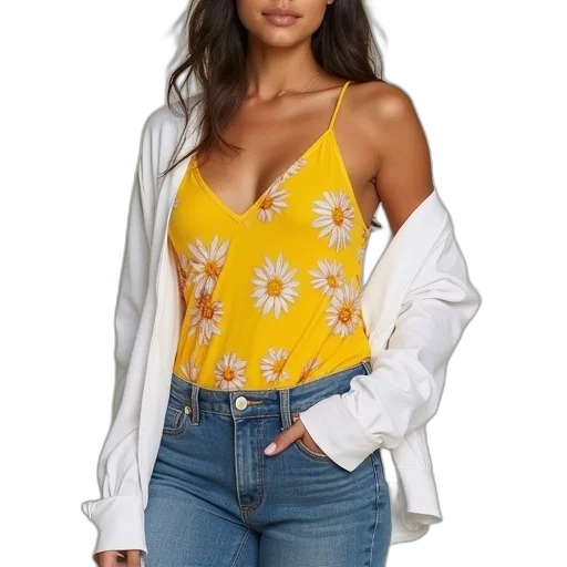 jacket, dress, golden, woman transparent PNG cut-out