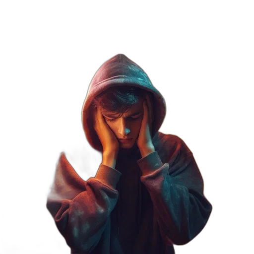 jacket, face, mask, creature transparent PNG cut-out