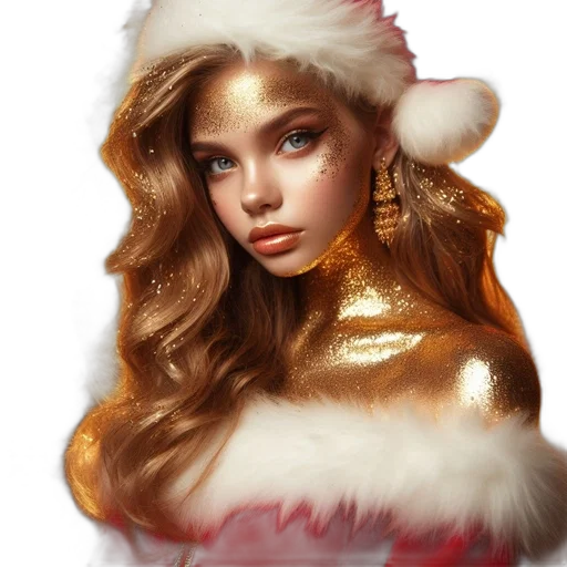 hair, jewelry, face, photorealistic transparent PNG cut-out