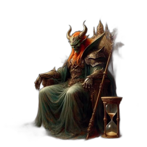 dragon, crown, staff, furniture transparent PNG cut-out