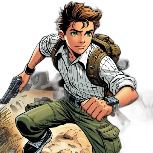 weapon, comic book art, concept art, cartoon transparent PNG cut-out