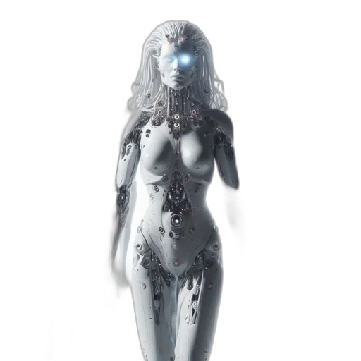 robot, dress, jewelry, creature transparent PNG cut-out