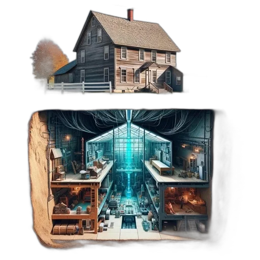 furniture, concept art, 3d render, fantasy art transparent PNG cut-out