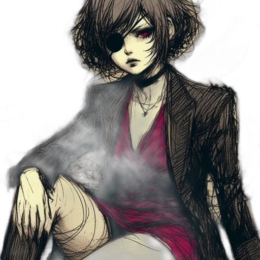 mask, jacket, face, staff transparent PNG cut-out
