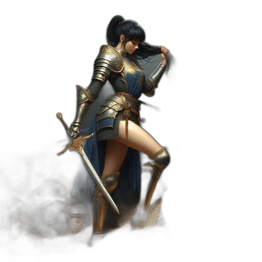 sword, weapon, staff, fantasy art transparent PNG cut-out