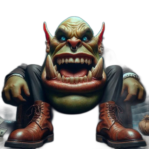 face, creature, mask, shoes transparent PNG cut-out