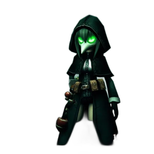 staff, weapon, mask, jacket transparent PNG cut-out