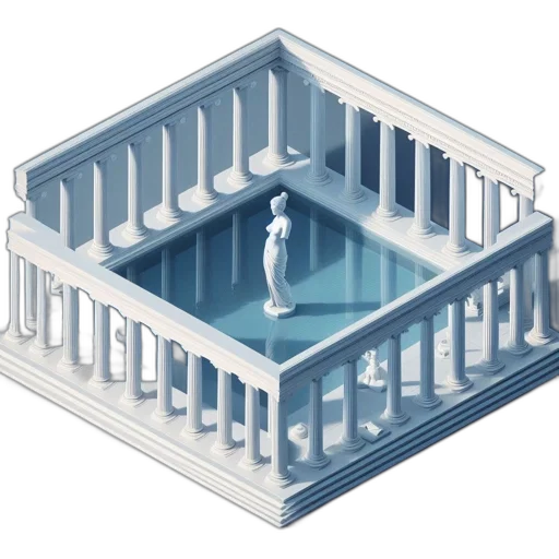 building, robot, concept art, 3d render transparent PNG cut-out