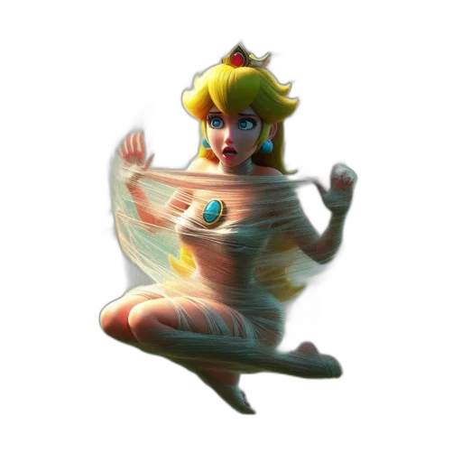 dress, crown, creature, weapon transparent PNG cut-out