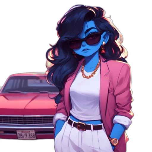 jacket, car, concept art, comic book art transparent PNG cut-out