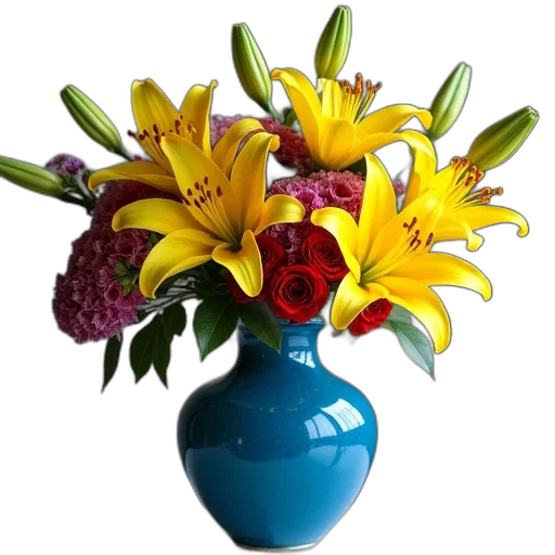 flower, crown, photorealistic, 3d render transparent PNG cut-out
