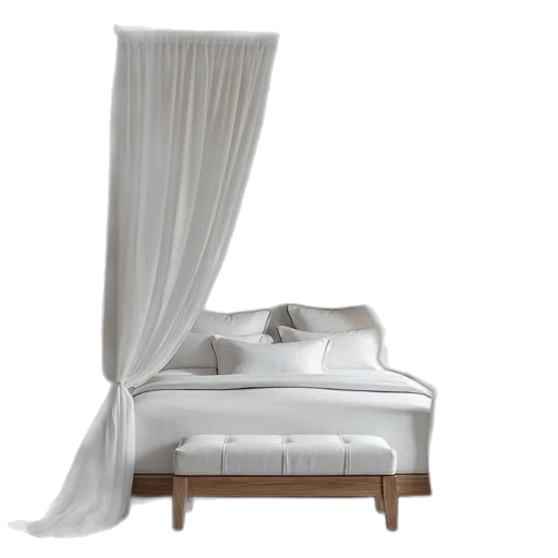 furniture, 3d render, photorealistic, monochrome transparent PNG cut-out
