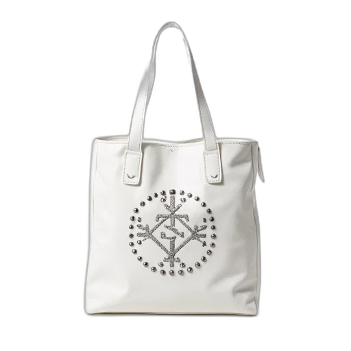 white, canvas, tote, bag transparent PNG cut-out