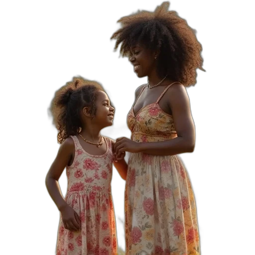 dress, photorealistic, earth tones, ebony transparent PNG cut-out