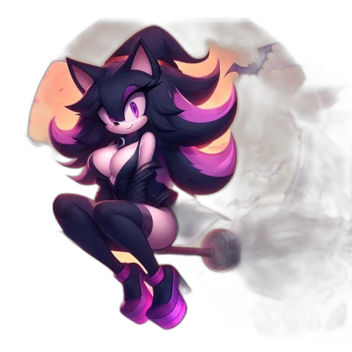 creature, mask, staff, hair transparent PNG cut-out