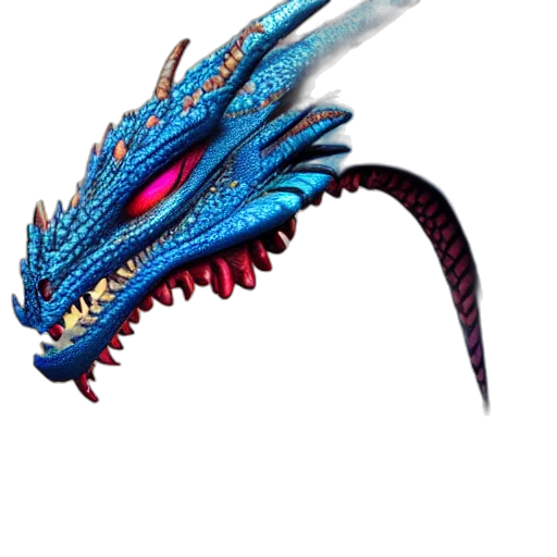 dragon, staff, creature, weapon transparent PNG cut-out