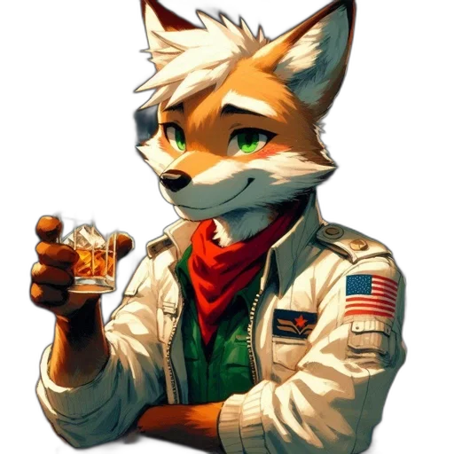 jacket, staff, animal, face transparent PNG cut-out