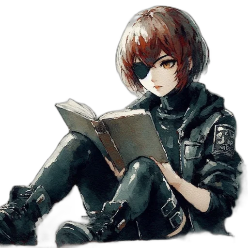 jacket, weapon, robot, face transparent PNG cut-out