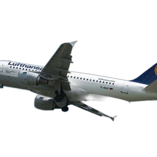 staff, lufthansa, airplane, flying transparent PNG cut-out