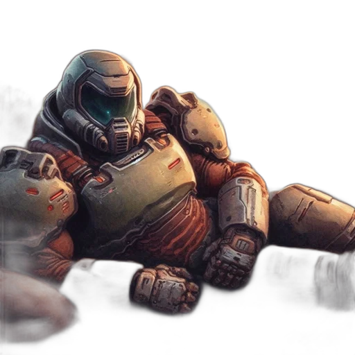robot, weapon, concept art, pixel art transparent PNG cut-out