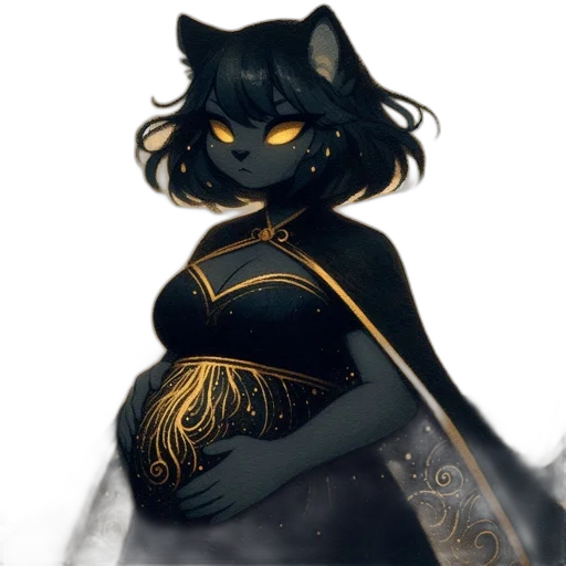 dress, crown, mask, staff transparent PNG cut-out