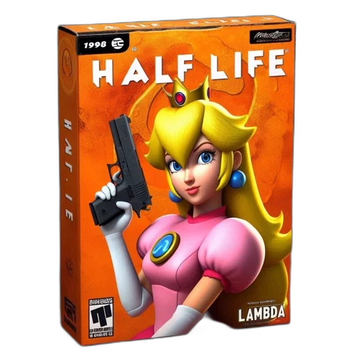 concept art, 3d render, parody, box transparent PNG cut-out