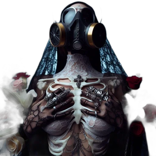 mask, creature, robot, concept art transparent PNG cut-out