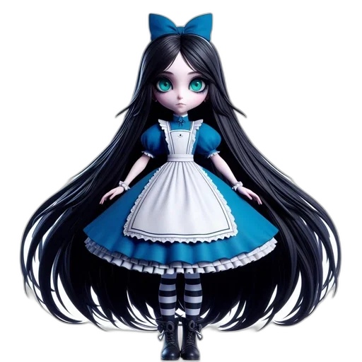dress, 3d render, concept art, anime transparent PNG cut-out