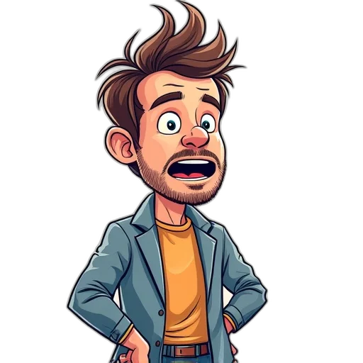 jacket, staff, face, hair transparent PNG cut-out