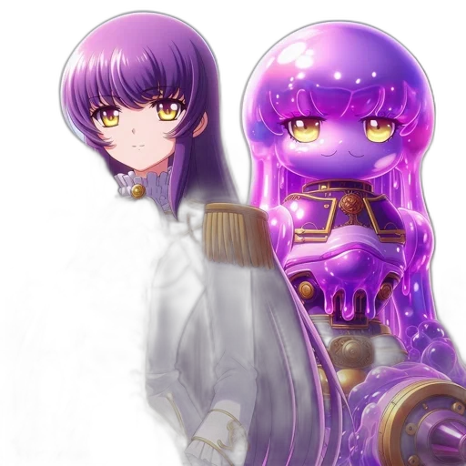 robot, mask, hair, staff transparent PNG cut-out