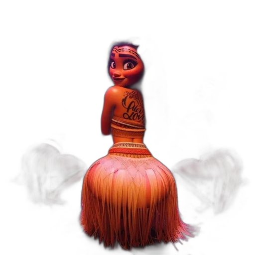 dress, hair, mask, creature transparent PNG cut-out