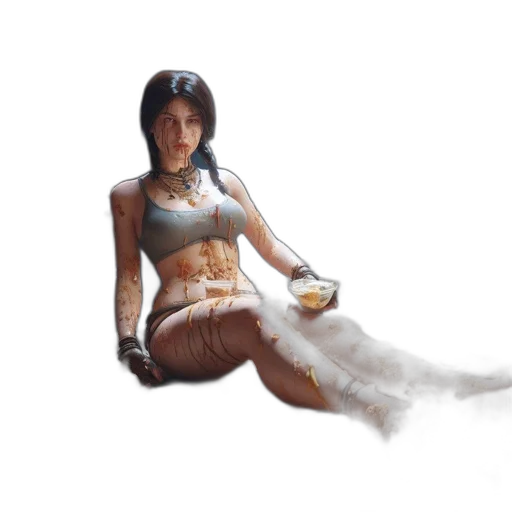 dress, jewelry, concept art, fantasy art transparent PNG cut-out