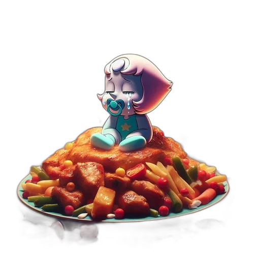 food, crown, robot, jacket transparent PNG cut-out