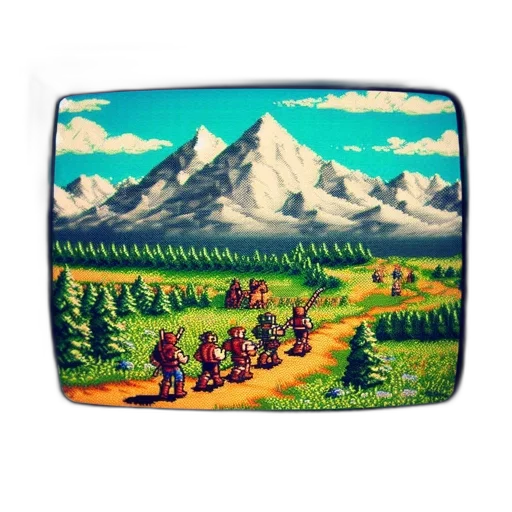 fantasy art, pixel art, concept art, forest transparent PNG cut-out