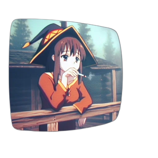 hat, face, weapon, staff transparent PNG cut-out