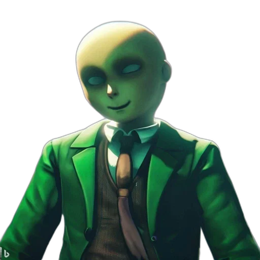 staff, jacket, face, creature transparent PNG cut-out
