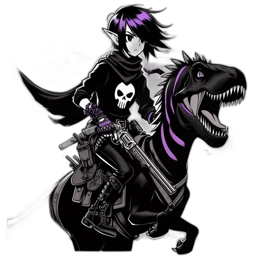 dragon, weapon, pixel art, fantasy art transparent PNG cut-out