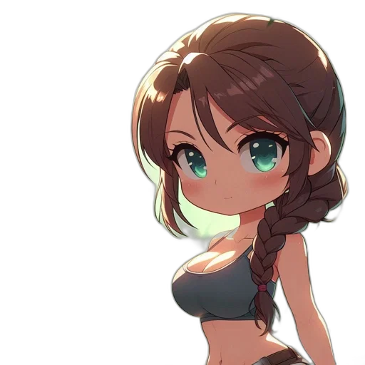 dress, weapon, face, staff transparent PNG cut-out