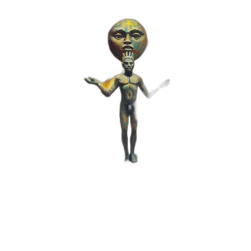 staff, mask, robot, creature transparent PNG cut-out
