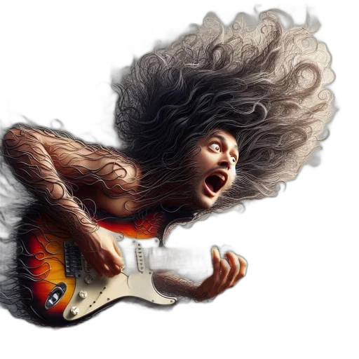 hair, creature, photorealistic, fantasy art transparent PNG cut-out