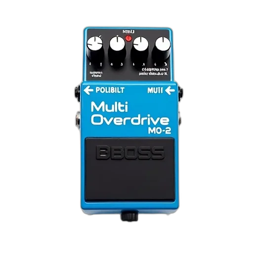 blue, boss, multi-overdrive, pedal transparent PNG cut-out